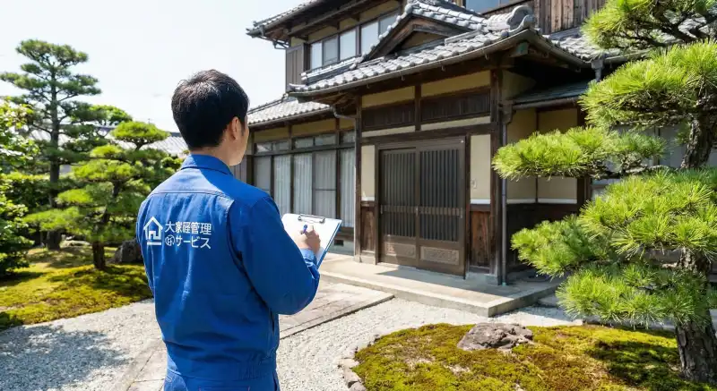 プロによる空き家管理サービスのイメージ