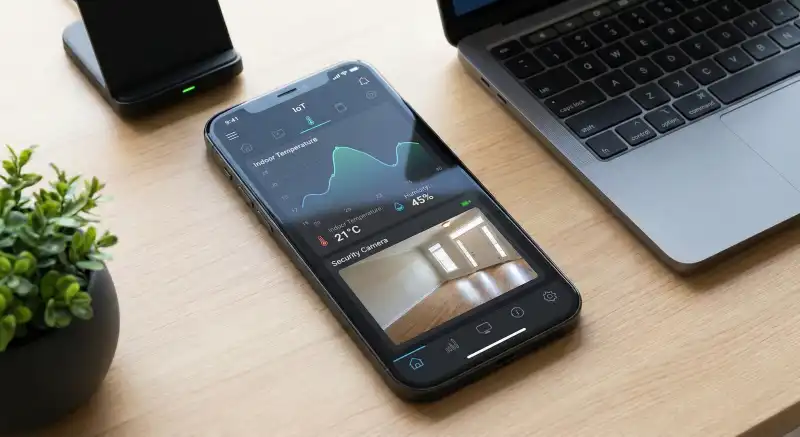 IoT機器で空き家を監視するイメージ