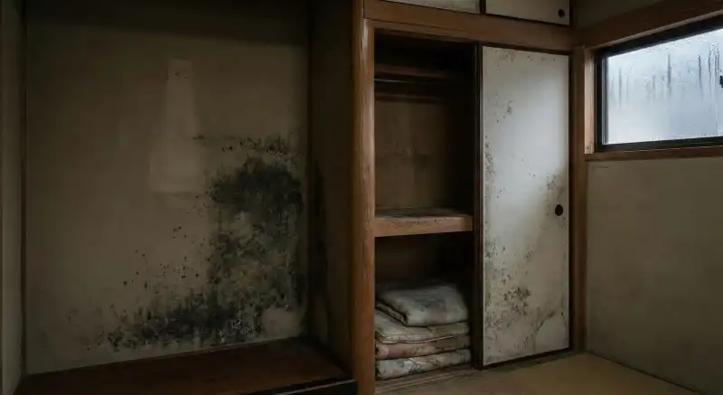 湿気によるカビ被害のイメージ
