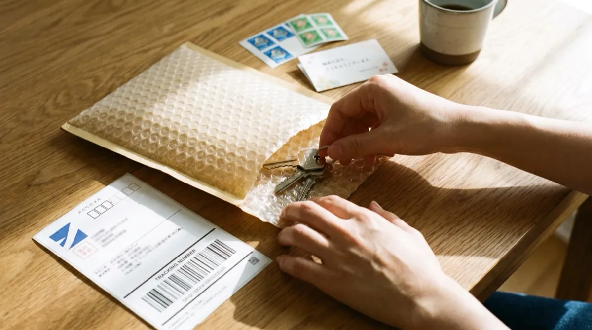 鍵の郵送イメージ