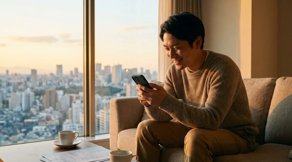 遠方からの売却完了イメージ